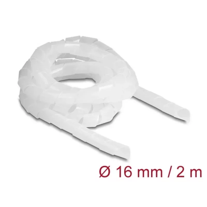 DeLOCK Spiral Hose flexible 2 m x 16 mm transparent Polyethylene