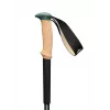 Trekking poles Black Diamond Trail Cork, adjustable 100–140 cm, aluminium, cork/EVA handle, 3-segment, green/beige