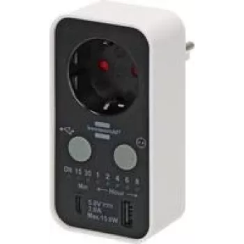 Digital timer Brennenstuhl 1506180 — programmable socket timer, max load 3000 W, IP20