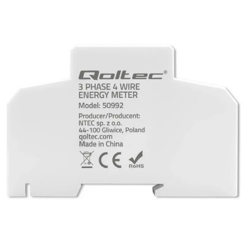 Three-phase electronic meter QOLTEC 50992 400V 100A