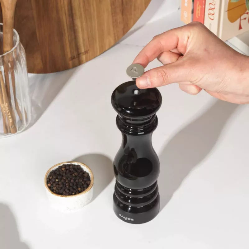 Salt and pepper mill Salter BW13676EU7 Black — manual spice grinder, adjustable grind