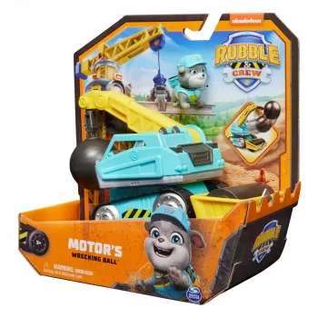 Wrecking Ball Truck Rubble & Crew Motor 3+ Years Plastic Black Blue Yellow
