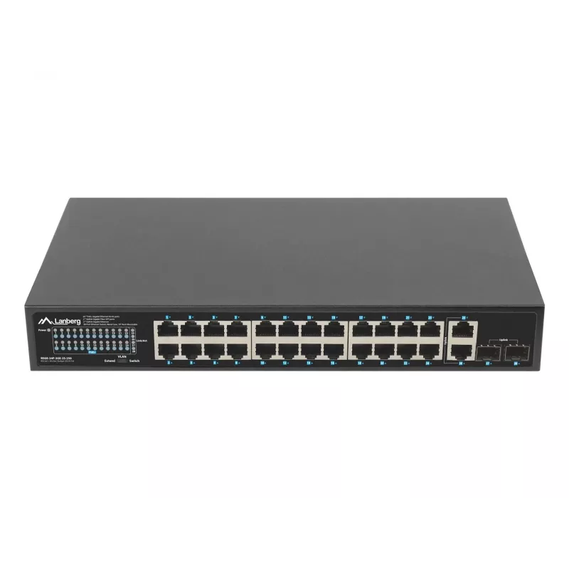 Unmanaged Switch Lanberg RSGE-24P-2GE-2S-250 24 Ports Rack Mounting