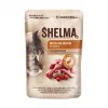 Wet cat food SHELMA multipack 4×85 g — adult complete wet food, chicken, turkey, beef, duck, grain‑free
