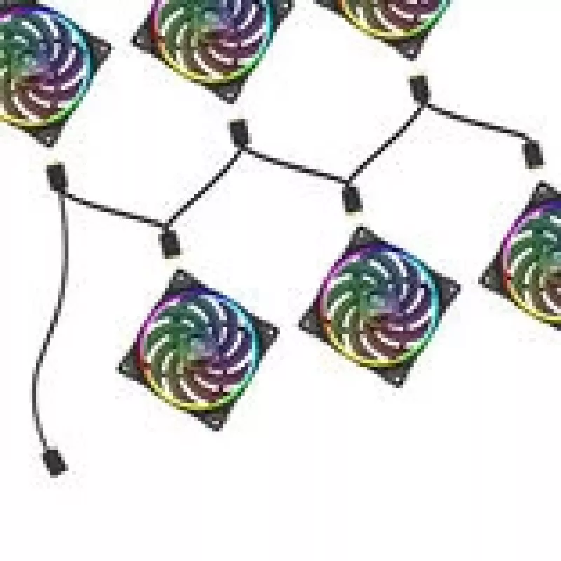 RGB splitter Akasa AK-CBLD13-85BK 1-to-6 addressable LED splitter cable