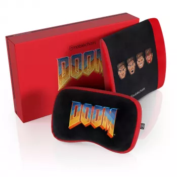 Memory Foam Pillow Set noblechairs DOOM Retro Edition — ergonomic cushions for gaming and office chairs