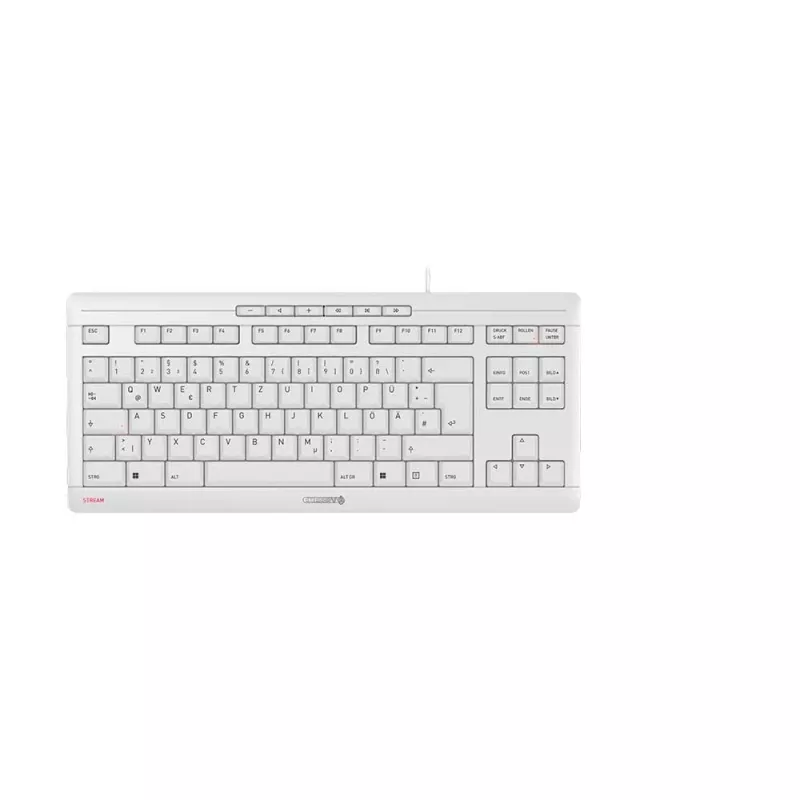 CHERRY STREAM TKL keyboard Universal USB QWERTZ German White
