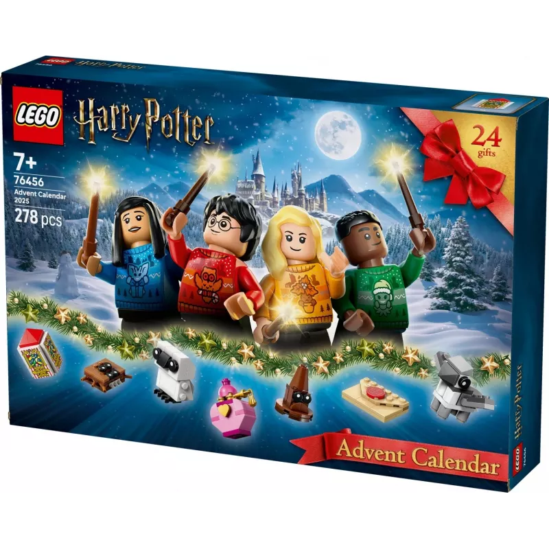 Construction toy LEGO Harry Potter Advent Calendar 2025 set 76456 — 278 pieces, 8 minifigures, age 7+