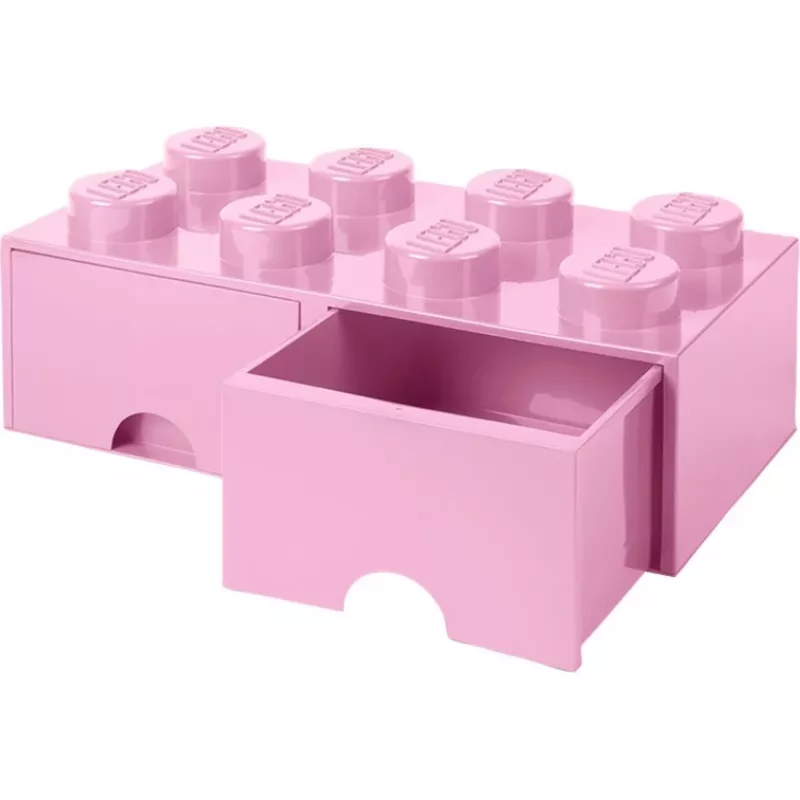 LEGO Brick Drawer 8 pink, Storage Box pink