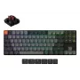 Mechanical keyboard Keychron K1X-B3 — 80% form factor, USB + Bluetooth, QWERTY English, 87 keys, RGB, Grey
