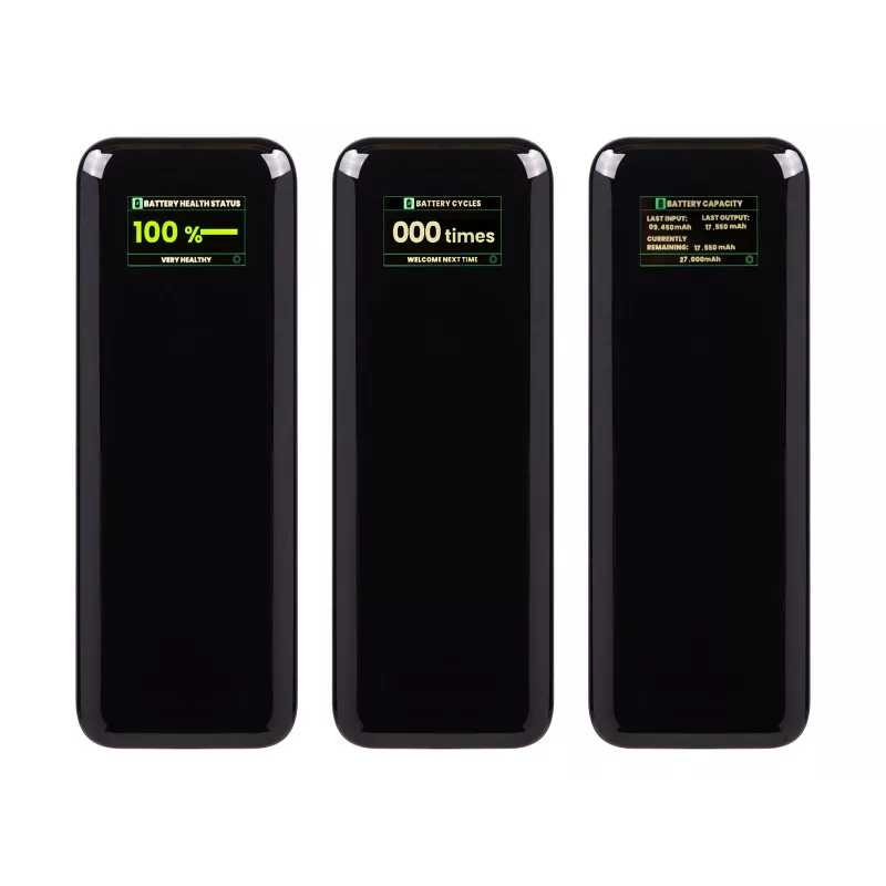 Power bank BLOW AIR99.9 27000mAh PD 140W LCD — 2× USB‑C, 1× USB‑A, 27000 mAh, 140 W total