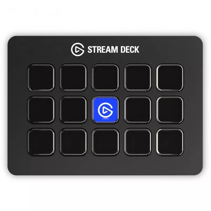 Elgato Stream Deck MK.2 Customizable 15-Key USB Task Control Pad with Classic Keys, Black