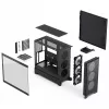 Fractal Design Pop 2 Air Black Solid mid-tower PC case — ATX support, 3x 120 mm front fans, 2.5/3.5 inch drive bays, 215×481×462 mm
