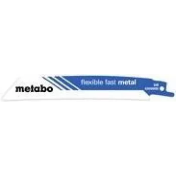 Metabo FLEXIBLE FAST METAL sabre saw blade for metal, pipes, sheet metal, profiles 5 pieces length 1