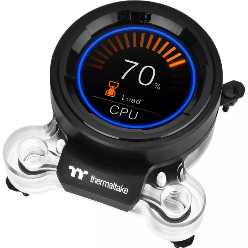 Water cooling Pacific MX2 Ultra CPU water block, copper, 2.1 LCD temperature sensor
