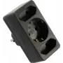 Power strip AS Schwabe 49112 — black, 4 outlets