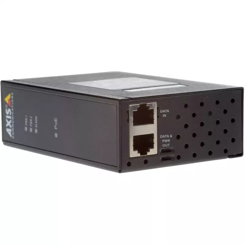 AXIS T8144 Industrial Midspan - Power Injector - DC 20 60 Watt - Black (01154-001)