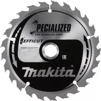 Makita Specialized EFFICUT - Circular Saw Blade - for Wood, Metal - 216 mm - 45 Teeth - for Makita LS002GZ01, XGT LS002GZ01 (E-06987)