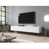 Cama TV Stand SLIDE 200 White Gloss 2000mm Low Media Console with Sliding Doors