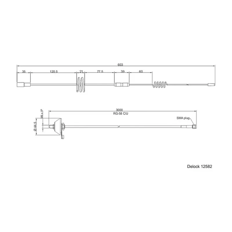 Omni-directional antenna DeLOCK 12582