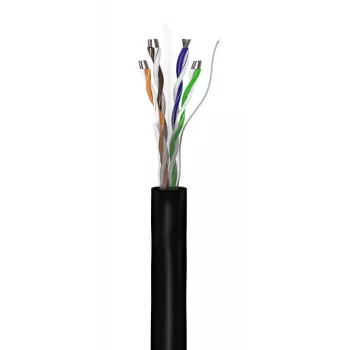 Network Cable Goobay CAT 5e U/UTP 100m Black