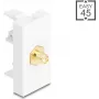 Connector DELOCK SMA female to SMA female — model 90914, white