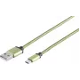 USB Cable S/CONN 14-50119 USB 2.0 0.9m USB A USB C Green