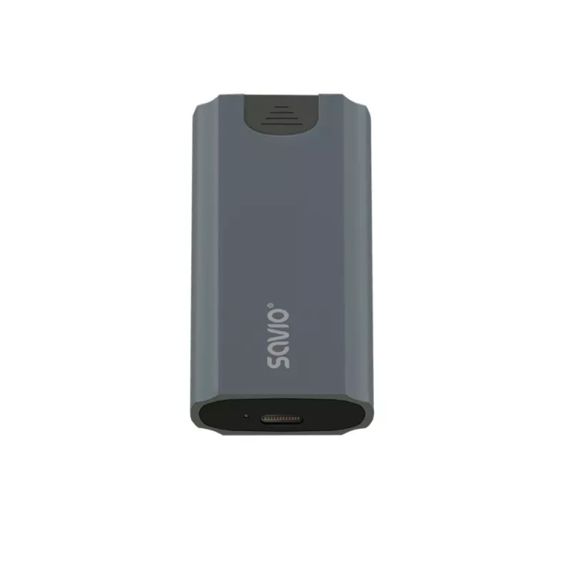 M.2 SSD enclosure SAVIO AK-67 Grey, USB 10 Gbit/s, single M.2 drive support