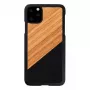 Smartphone case man and wood for iPhone 11 Pro Max — western black finish