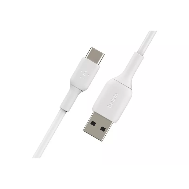 Cable PVC USB-C to USB-A 15 cm White