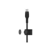 Cable BoostCharge USB-C/USB-C braided silicone 2 m, black