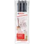 Fountain Pen Cartridge Filling System Edding E-1800 Black Stainless Steel 3 pcs