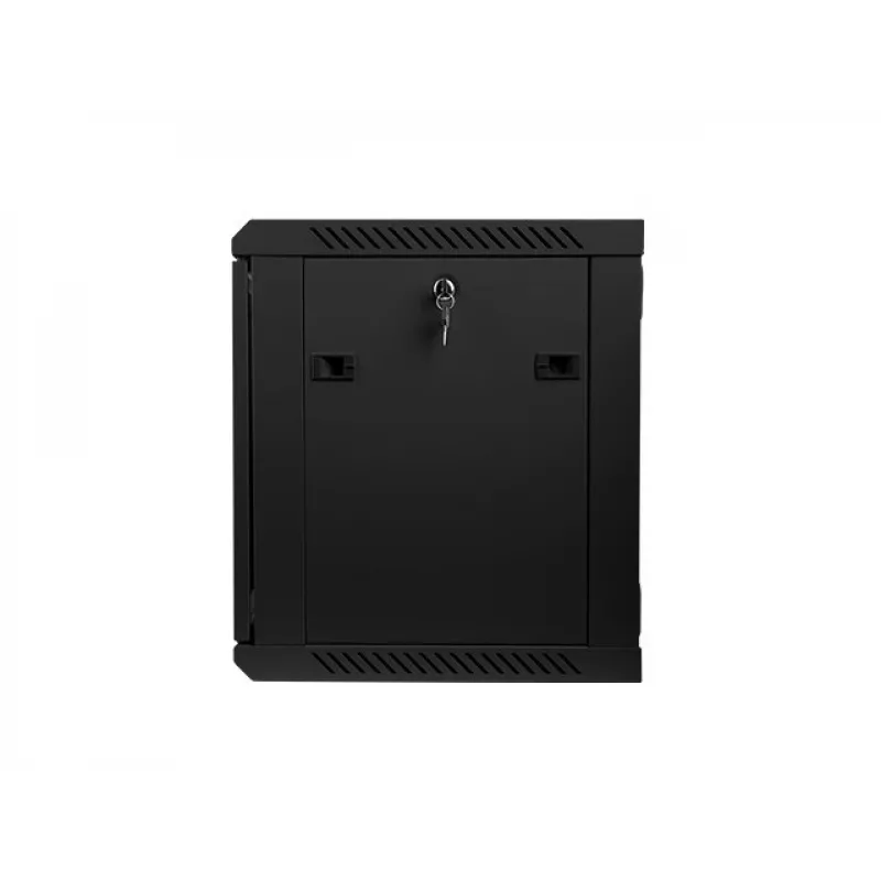 Lanberg WF01-6409-10B 9U Wall-Mounted Rack Cabinet 600x450mm Black with Glass Door