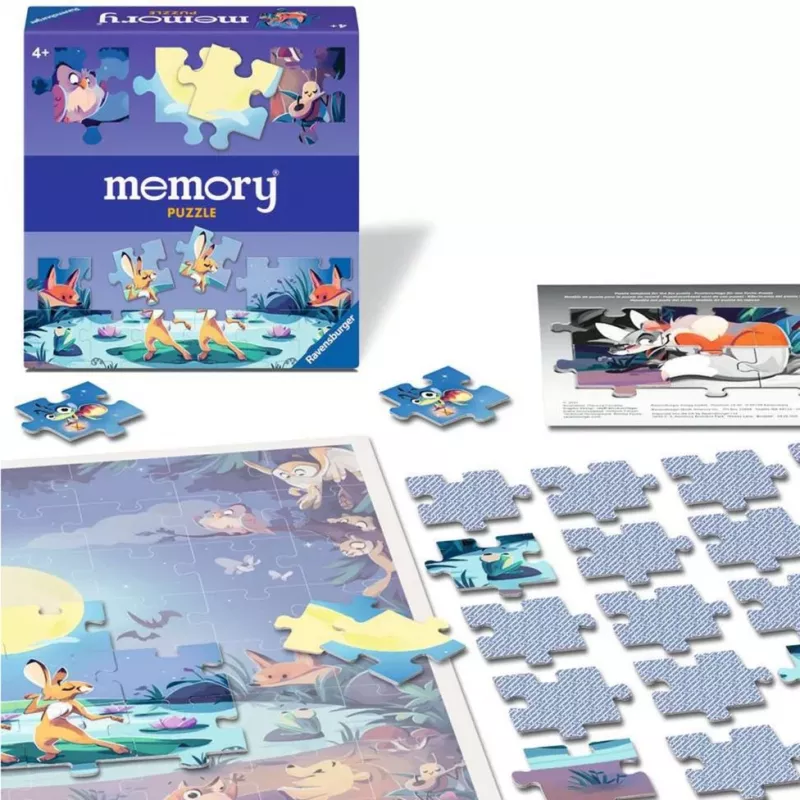 memory Puzzle Animals at the pond, Board Game