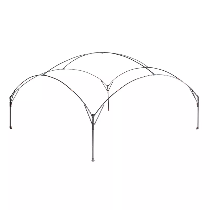 FastPitch Event Shelter XL, Pavillon Silver/dark blue, 4,5 x 4,5 Meter