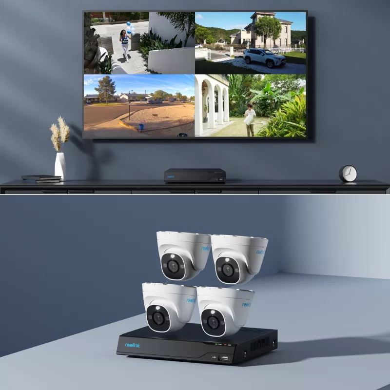 Reolink NVS8-8MD4 Video Surveillance Kit Wired 8 Channels (PS4KD01-8)