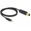USB Cable DeLOCK 83675 USB 3.2 Gen 2 1m USB C USB B Black