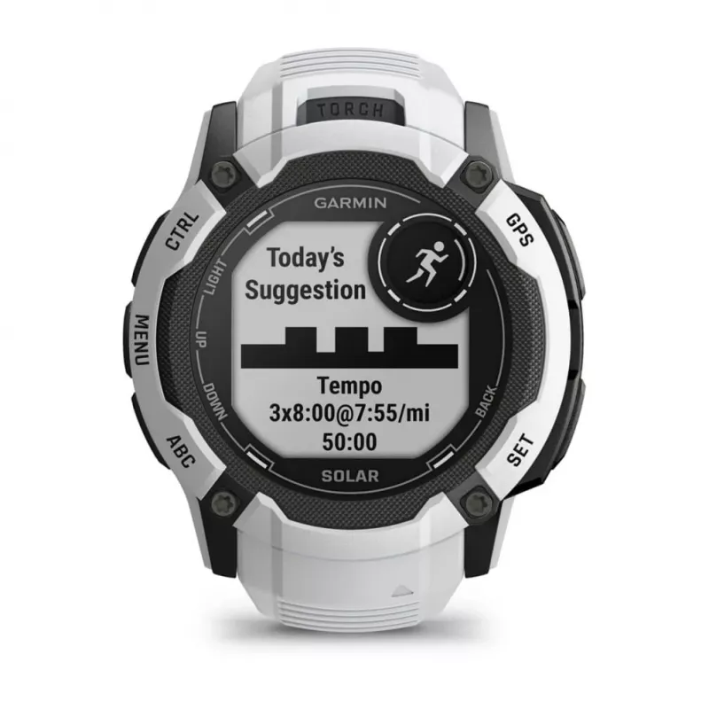 Garmin Instinct 2X Solar 2.79 cm (1.1) MIP 50 mm Digital 176 x 176 pixels Touchscreen White GPS (satellite)