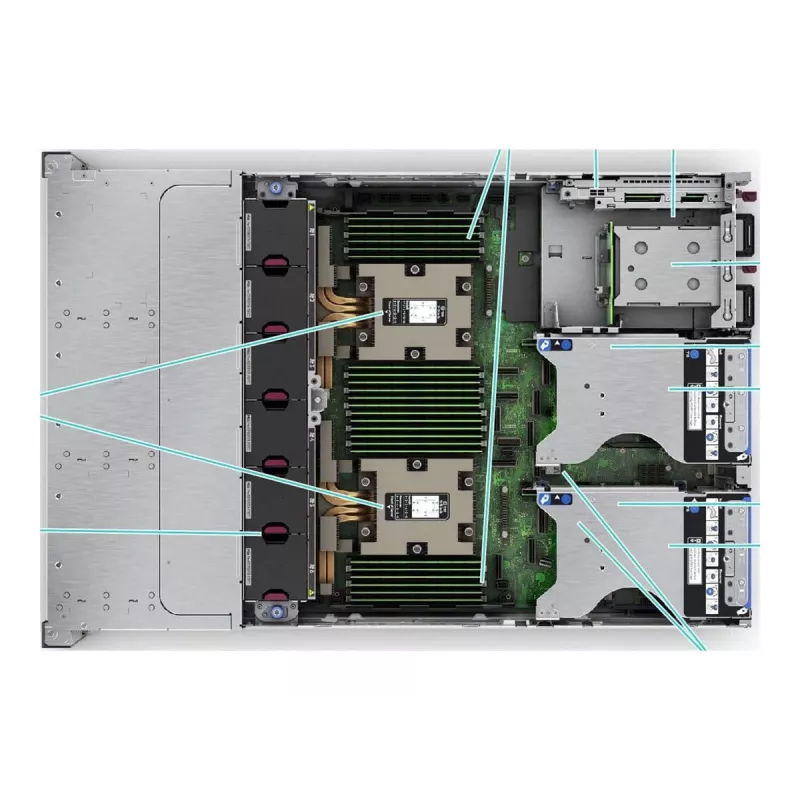 HPE ProLiant DL385 Gen11 2HE EPYC 9115 16-Core 3.2GHz 2x32GB-R 8xSFF Hot Plug 2x480GB SSD MR408i-o 2x1000W Server (P81843-425)