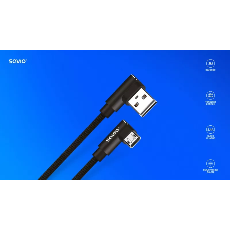 Savio SAVIO CL-162 Mobile Phone Cable Black