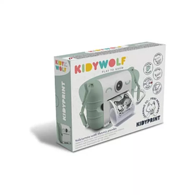 Children's digital camera KIDYWOLF Kidyprint Green White