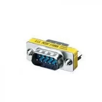Equip Serial RS232 DB9 Gender Changer Coupler Male to Male, DB-9, DB-9, Silver