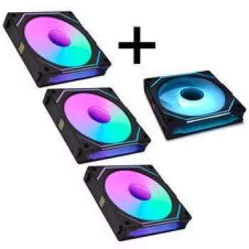 LIAN LI UNI FAN SL-INF 120 ARGB Reverse Blade 4-Pack - Black