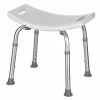 Rectangular adjustable shower stool