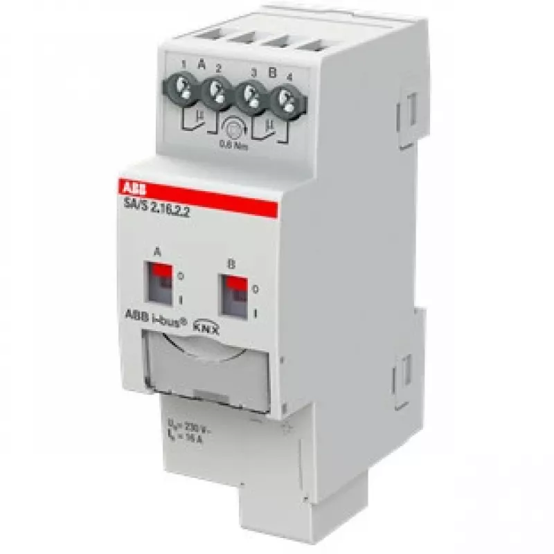ABB Stotz S&J switching actuator 2-way, 16A, REG SA/S2.16.2.2 (2CDG110261R0011)
