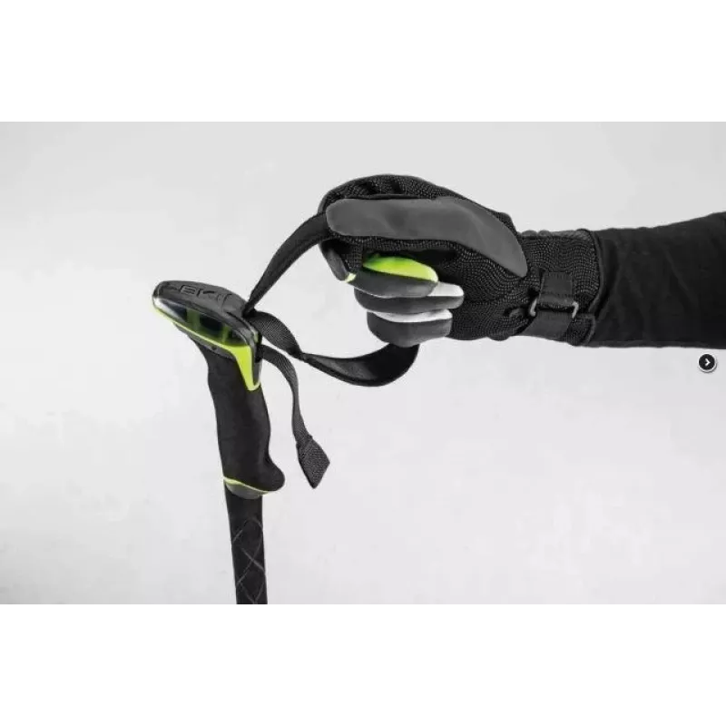 Nordic walking poles Leki Guide 2 — aluminium, max length 150 cm, weight 271 g, Lock Security Strap Nylon, shaft Ø1.6 cm, black