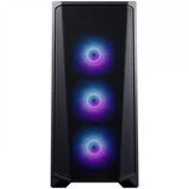PHANTEKS Eclipse G370A PC-Enclosure, Midi-Tower, SSI-EEB, RGB, Tempered Glass - including 3x 120-mm-Fan, black