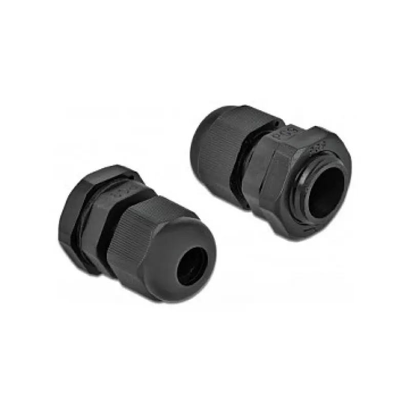 Cable Gland DeLOCK 60194 Black Plastic 10 pc(s)