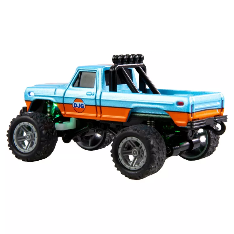 Radio-controlled Amewi Monster Truck DieCast 1:64 RTR, blue/orange