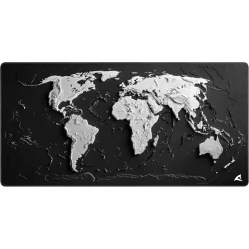 Gaming mouse pad Sharkoon SKILLER SGP40 D14, World Map design, black/white, 1000 x 500 mm
